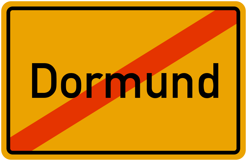 Ortsschild Dormund