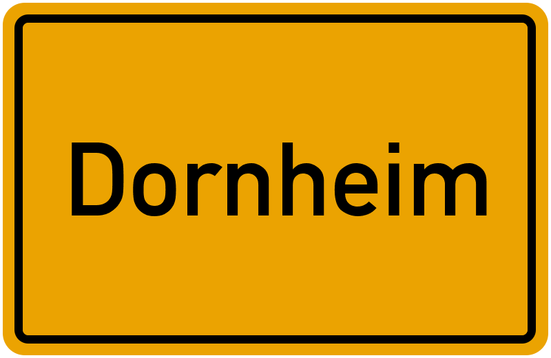 Ortsschild Dornheim
