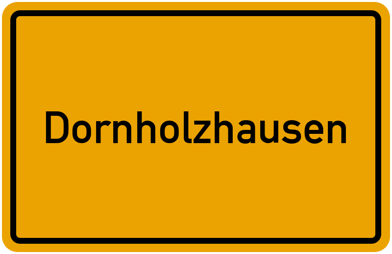 Ortsschild Dornholzhausen