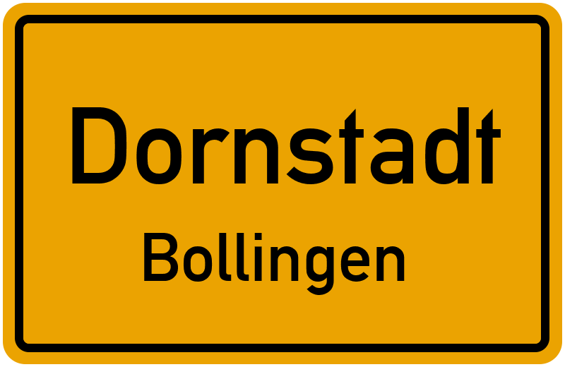 Ortsschild Dornstadt