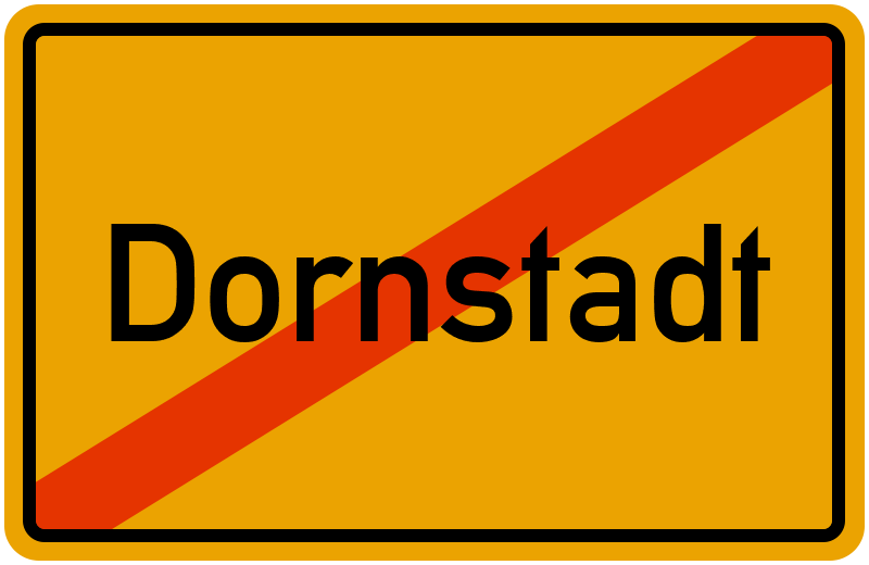 Ortsschild Dornstadt