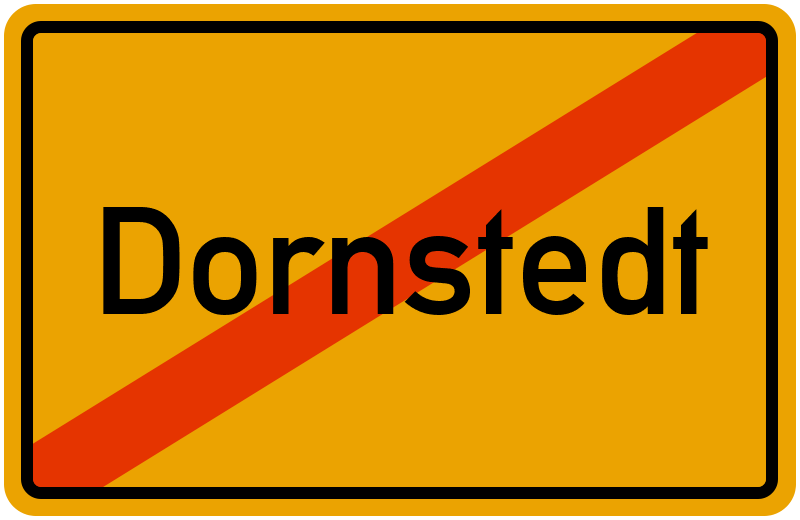 Ortsschild Dornstedt