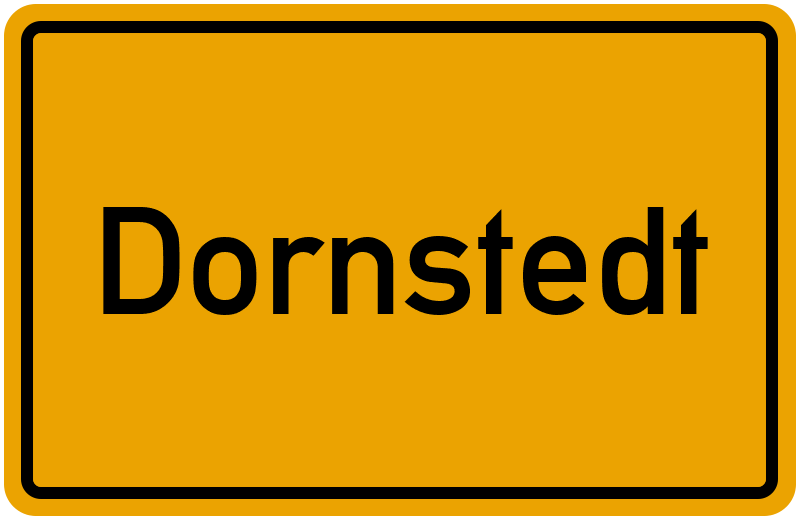 Ortsschild Dornstedt