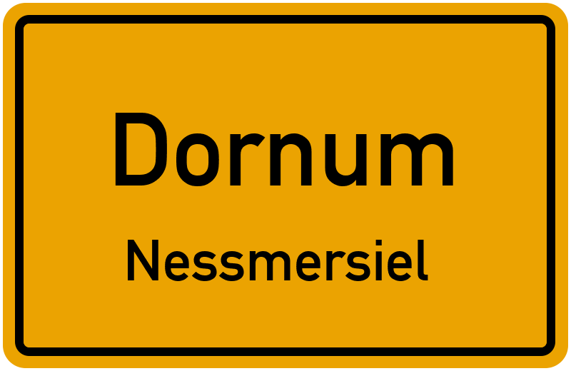 Ortsschild Dornum