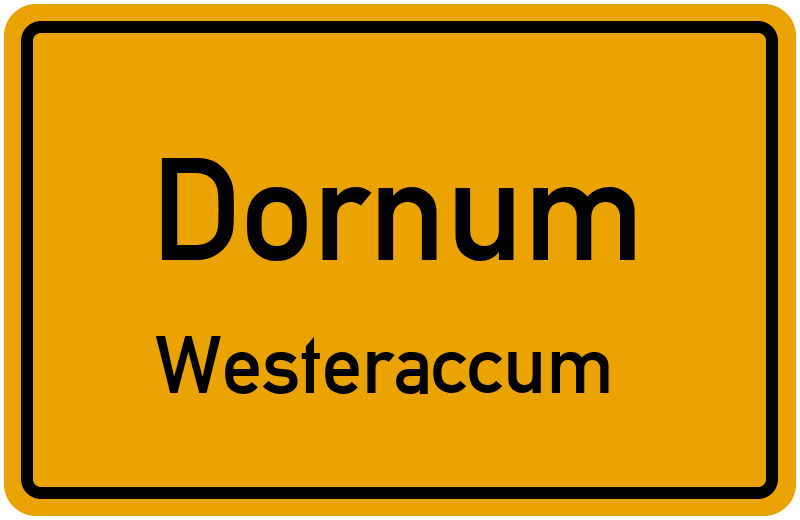 Ortsschild Dornum