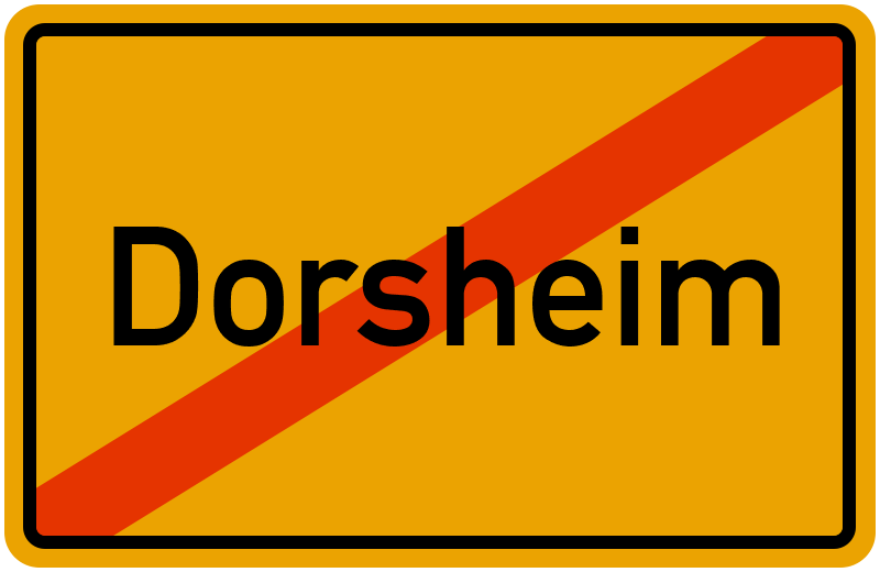 Ortsschild Dorsheim