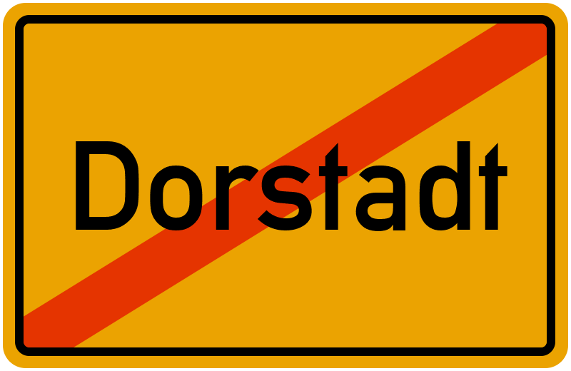 Ortsschild Dorstadt