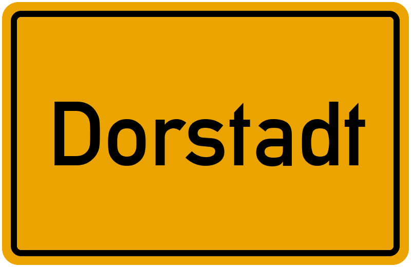 Ortsschild Dorstadt