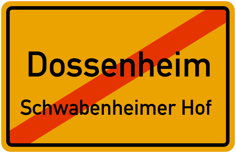 Ortsschild Dossenheim