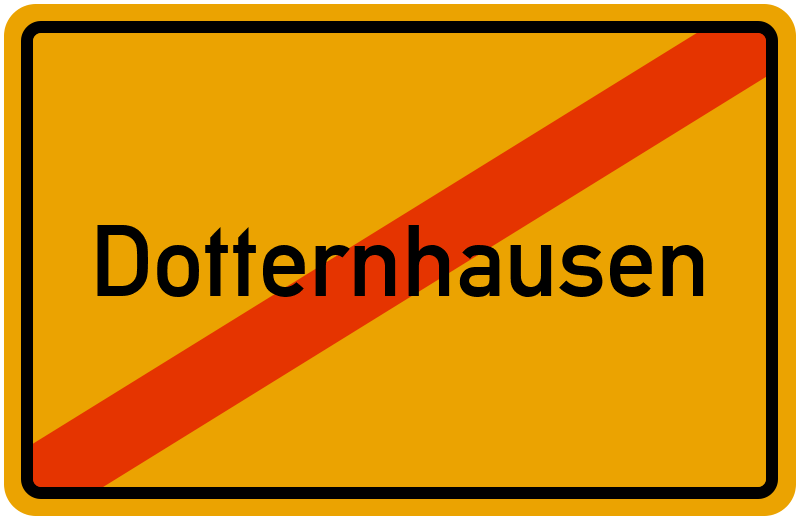 Ortsschild Dotternhausen