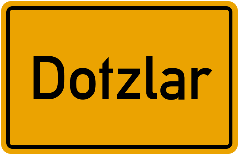 Ortsschild Dotzlar