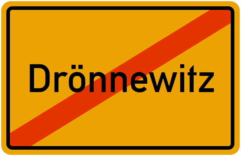 Ortsschild Drönnewitz