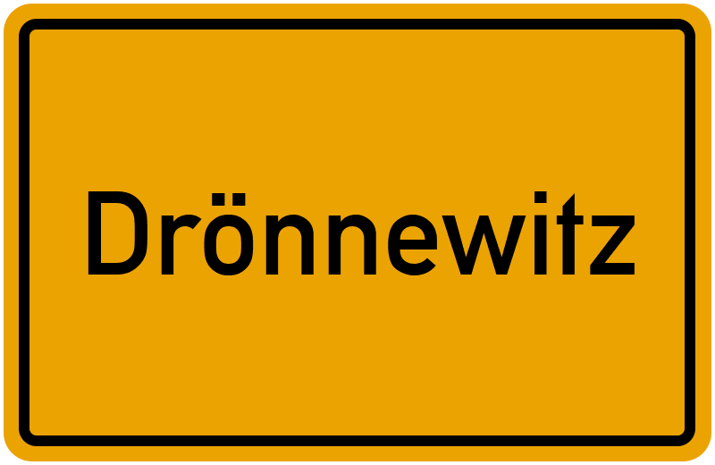 Ortsschild Drönnewitz