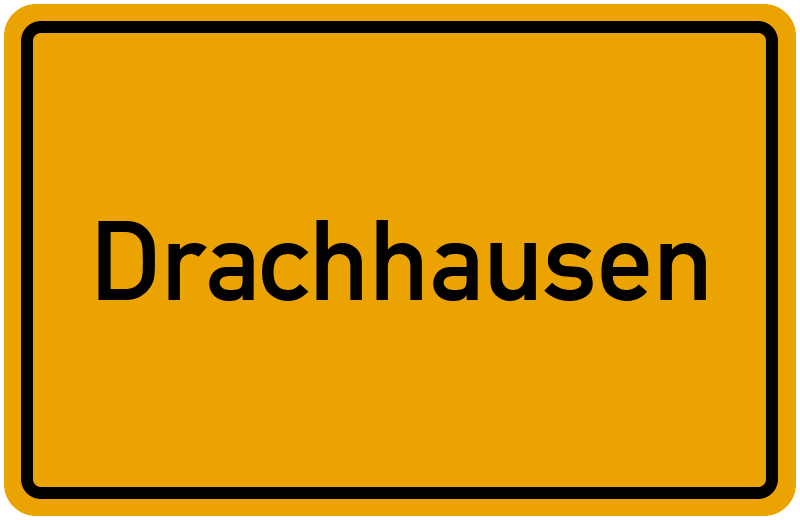 Ortsschild Drachhausen
