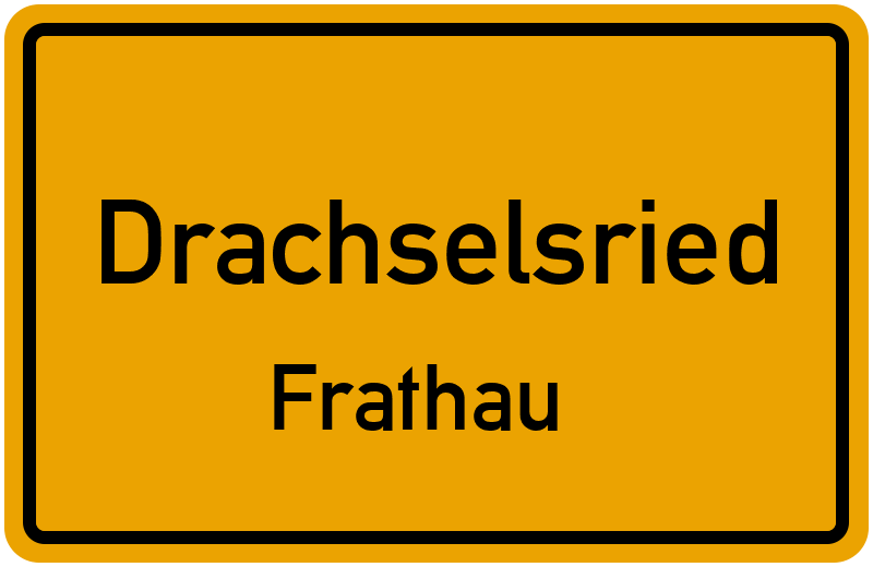 Ortsschild Drachselsried
