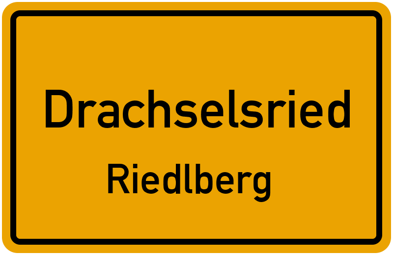 Ortsschild Drachselsried