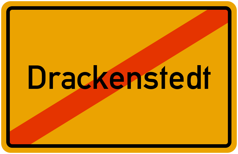 Ortsschild Drackenstedt