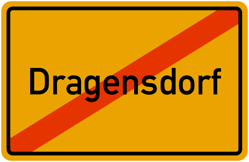 Ortsschild Dragensdorf