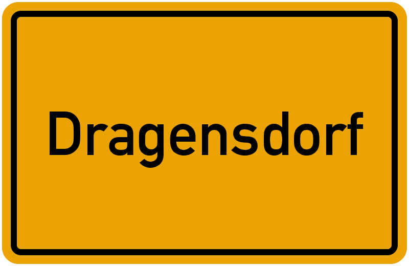 Ortsschild Dragensdorf