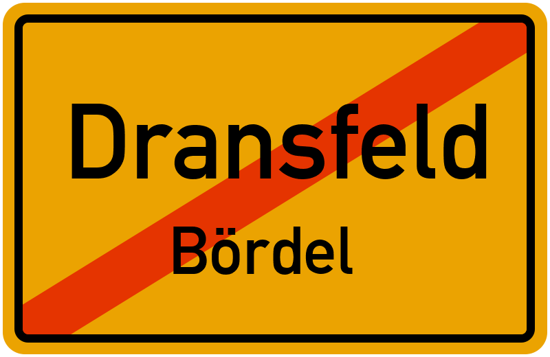 Ortsschild Dransfeld