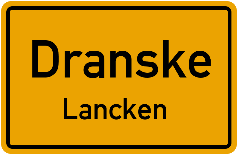 Ortsschild Dranske