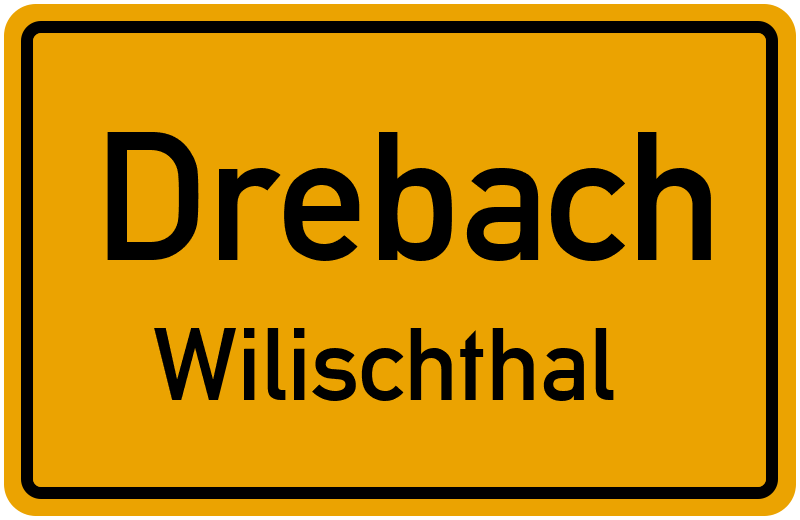 Ortsschild Drebach
