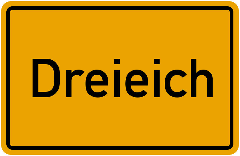 Ortsschild Dreieich