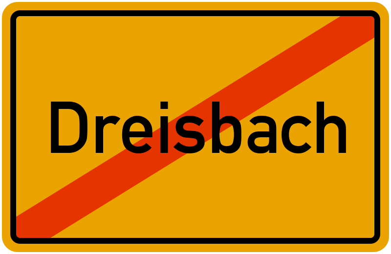 Ortsschild Dreisbach