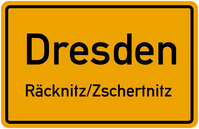 Ortsschild Dresden