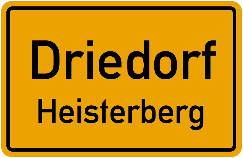 Ortsschild Driedorf