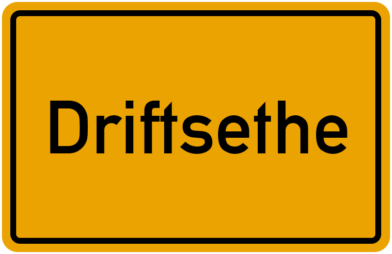 Ortsschild Driftsethe