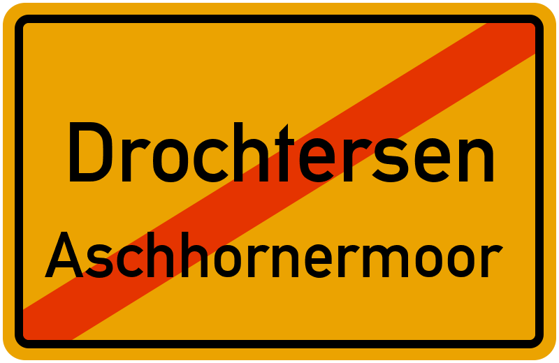 Ortsschild Drochtersen