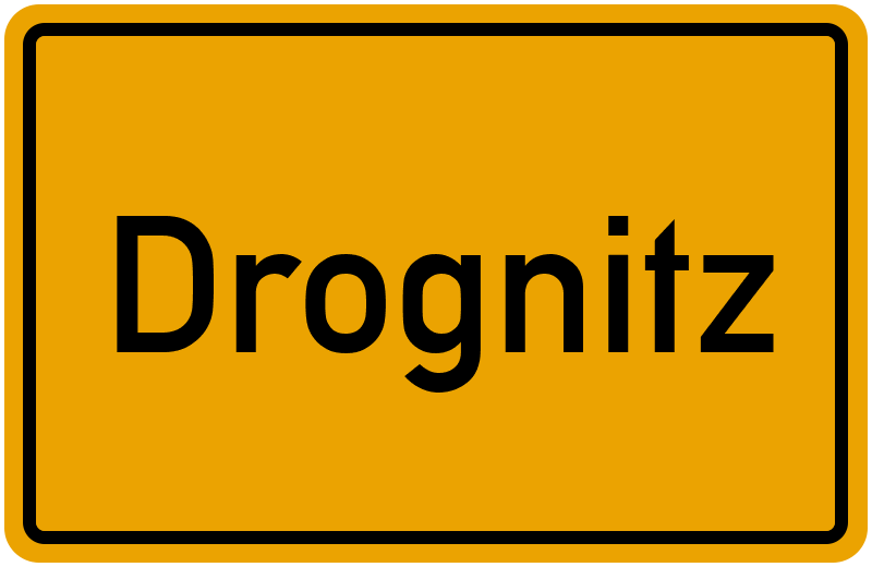 Ortsschild Drognitz