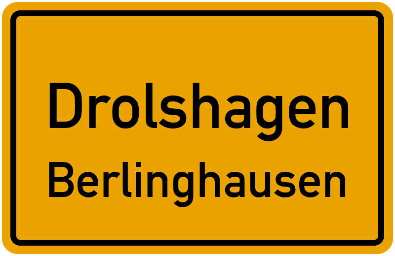 Ortsschild Drolshagen