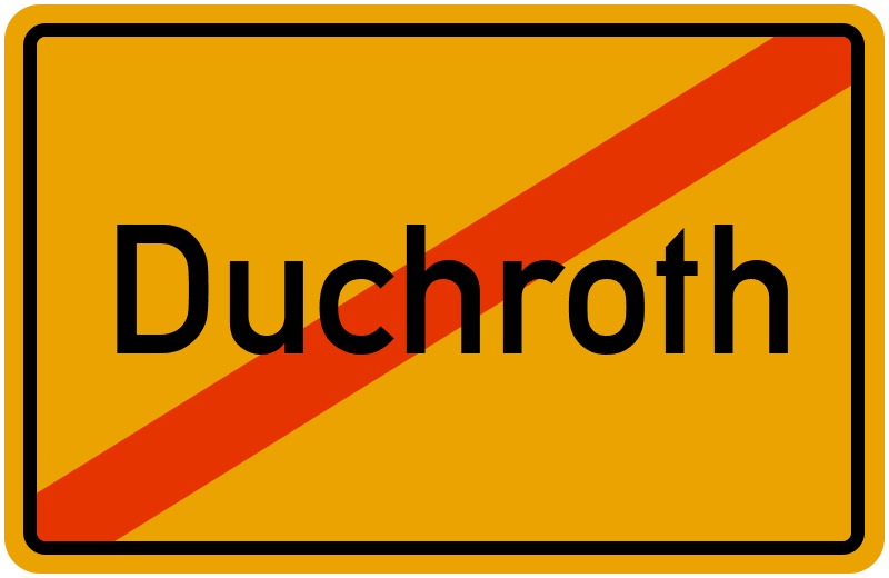 Ortsschild Duchroth