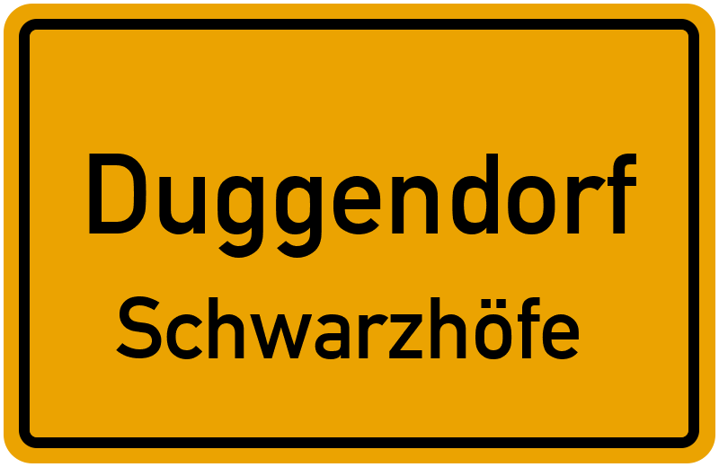 Ortsschild Duggendorf