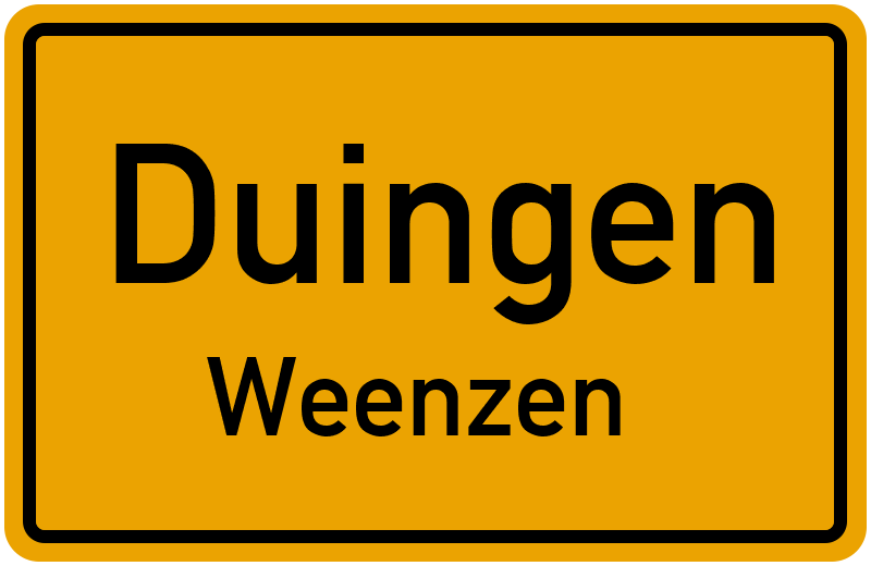 Ortsschild Duingen