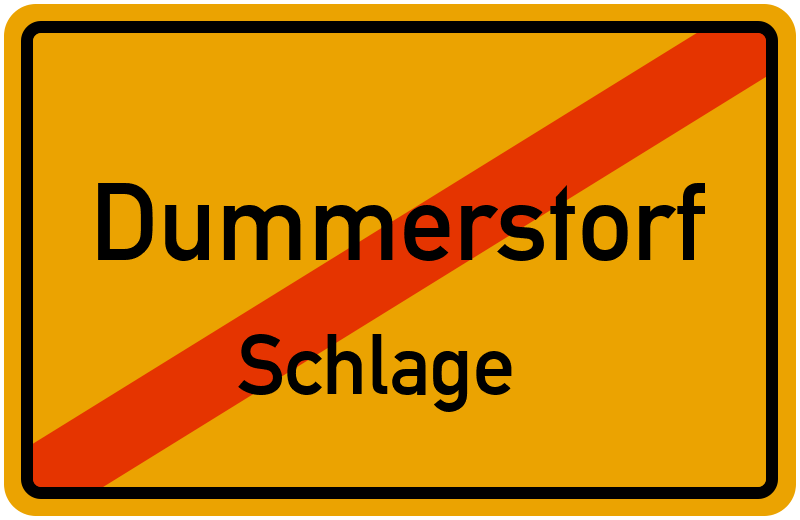 Ortsschild Dummerstorf