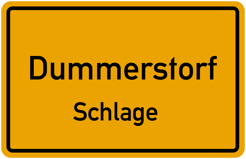 Ortsschild Dummerstorf