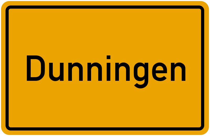 Ortsschild Dunningen