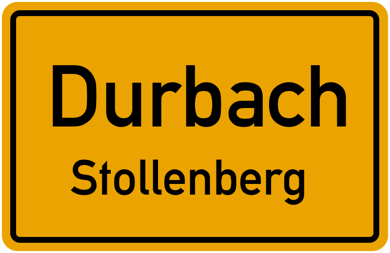 Ortsschild Durbach