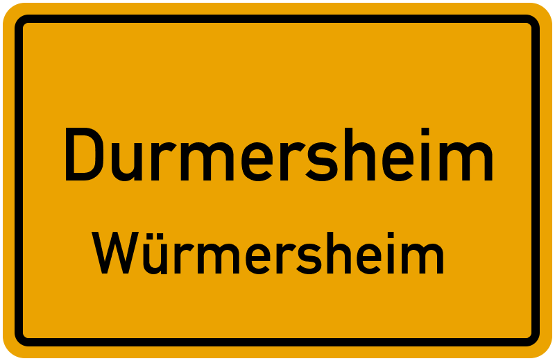 Ortsschild Durmersheim