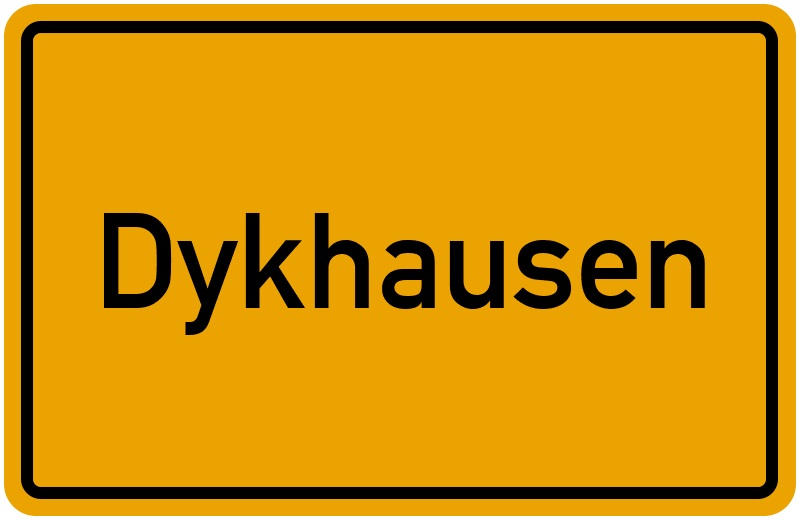 Ortsschild Dykhausen