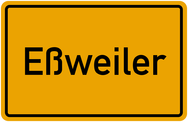 Ortsschild Eßweiler