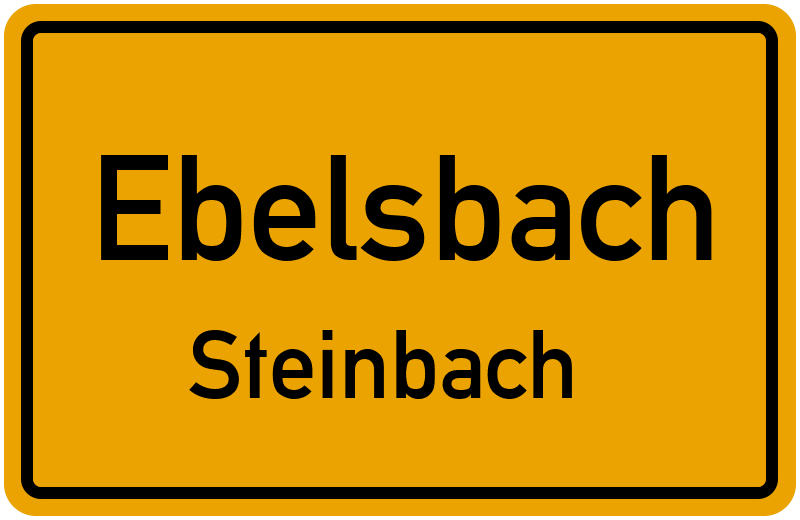 Ortsschild Ebelsbach