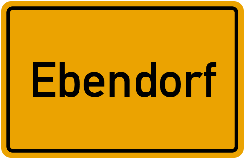 Ortsschild Ebendorf
