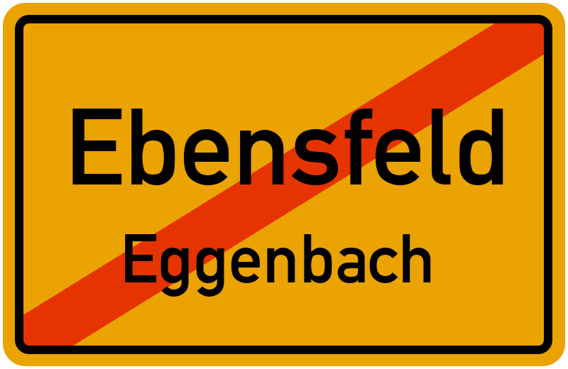 Ortsschild Ebensfeld