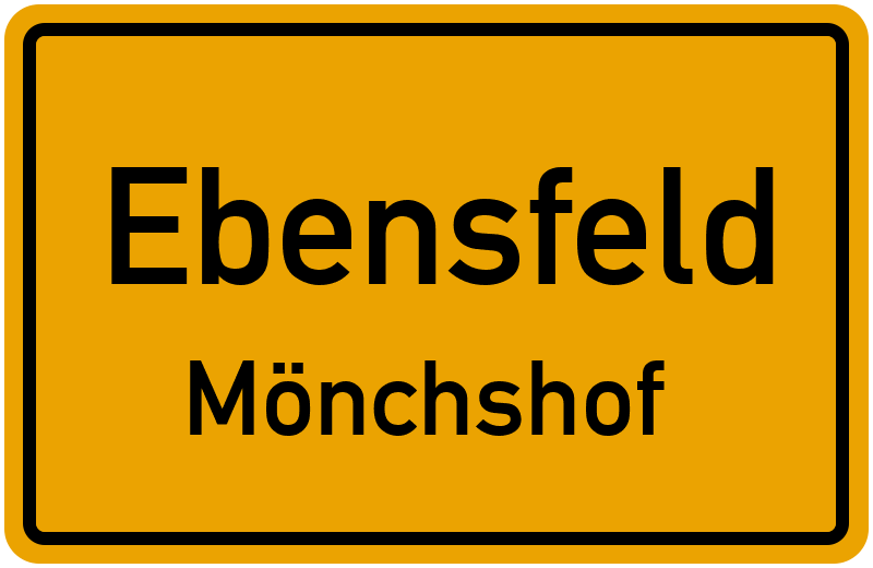 Ortsschild Ebensfeld