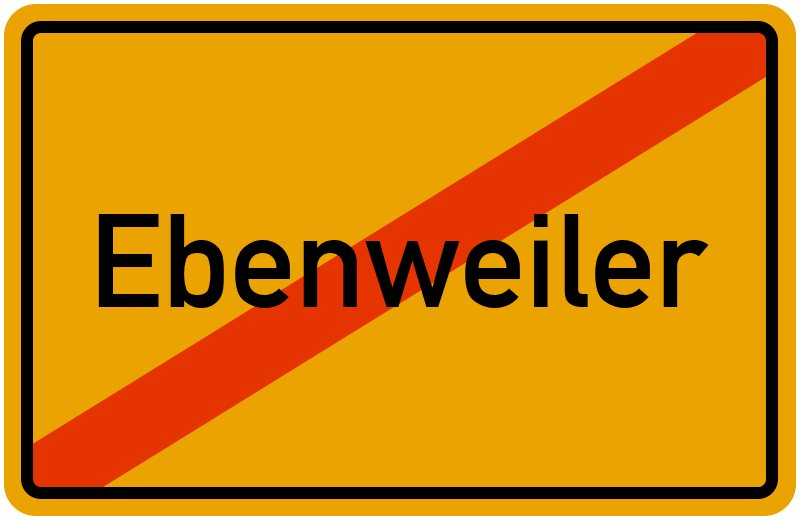 Ortsschild Ebenweiler