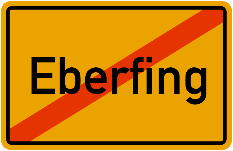 Ortsschild Eberfing